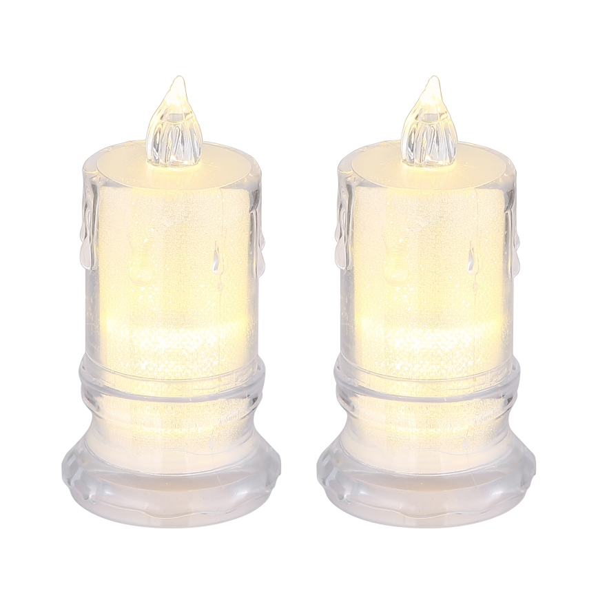 Globo - SET 2x LED Candele LED/0,25W/3xLR1130