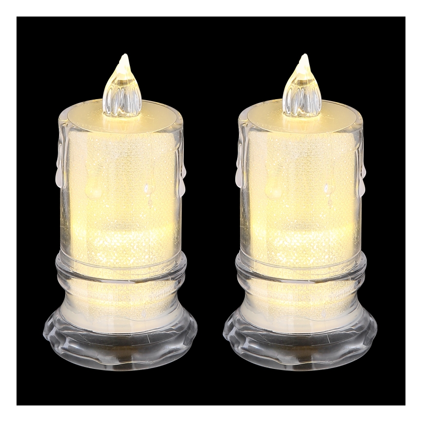 Globo - SET 2x LED Candele LED/0,25W/3xLR1130