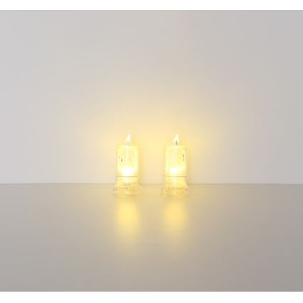 Globo - SET 2x LED Candele LED/0,25W/3xLR1130