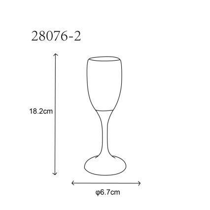 Globo 28076-2 - SET 2x LED Tazza COEN LED/0.06W/2xCR2032