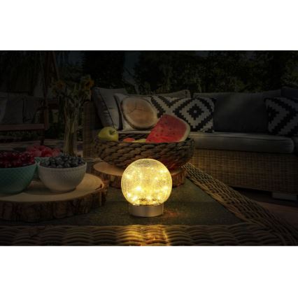Globo - LED Decorativa ricaricabile lampada da tavolo 25xLED/0,06W/5V 600 mAh IP44