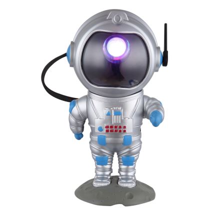 Globo - Lampada da tavolo LED RGB LED/4,5W/5V astronauta argento