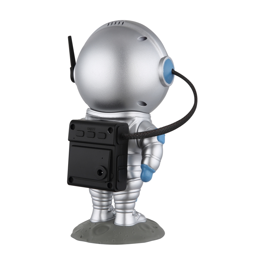 Globo - Lampada da tavolo LED RGB LED/4,5W/5V astronauta argento