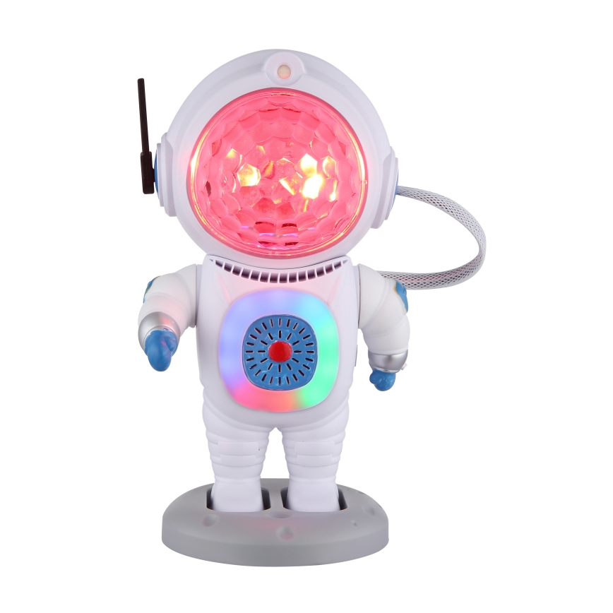 Globo - Lampada da tavolo LED RGB LED/6W/5V astronauta bianca