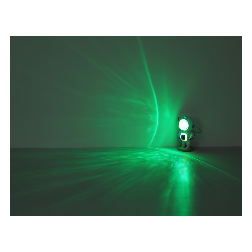 Globo - Lampada da tavolo LED RGB LED/6W/5V astronauta bianca