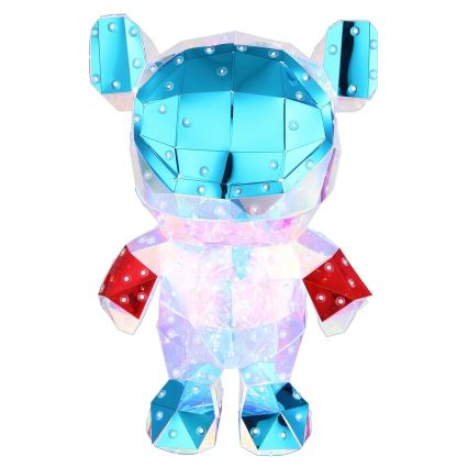 Globo - Decorazione da tavolo LED in confezione regalo LED/0,03W/5V USB orsetto spaziale