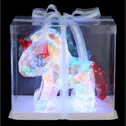 Globo - Decorazione da tavolo LED LED/3W/5V USB unicorno