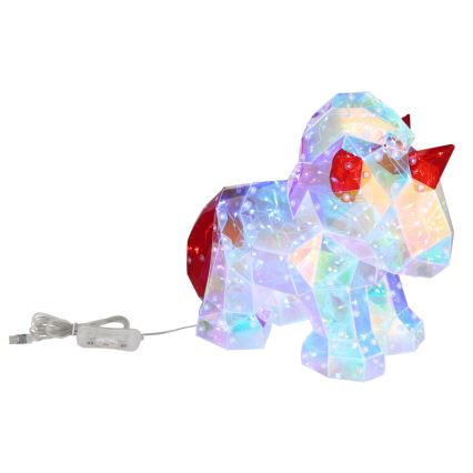 Globo - LED Decorazioneda tavolo LED/3W/5V USB unicorno