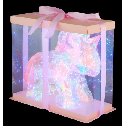 Globo - Decorazione da tavolo LED ricaricabile e dimmerabile LED/4W/5V 1800 mAh unicorno