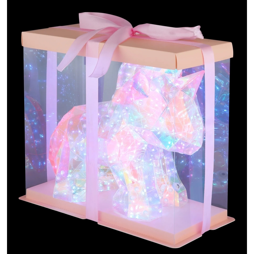 Globo - Decorazione da tavolo LED ricaricabile e dimmerabile LED/4W/5V 1800 mAh unicorno