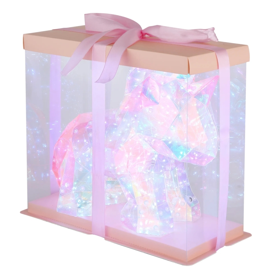 Globo - Decorazione da tavolo LED ricaricabile e dimmerabile LED/4W/5V 1800 mAh unicorno