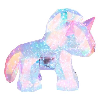 Globo - Decorazione da tavolo LED ricaricabile e dimmerabile LED/4W/5V 1800 mAh unicorno