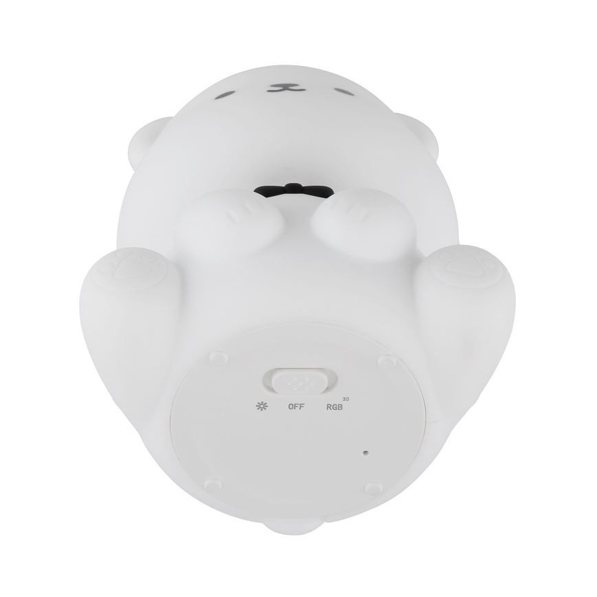 Globo - LED RGBW dimmerabile luce notturna ricaricabile per bambini LED/1W/5V 1200 mAh orsetto