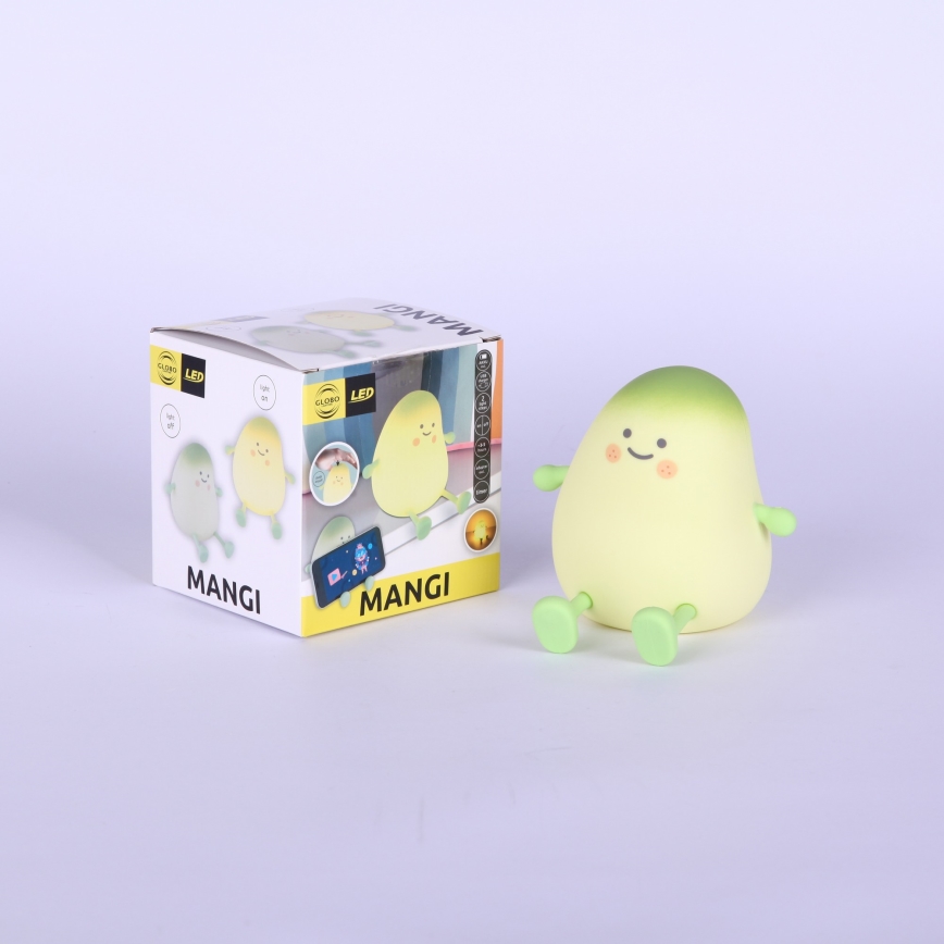 Globo - LED RGBW dimmerabile ricaricabile lampada da notte per bambini LED/2W/5V 1200 mAh mango