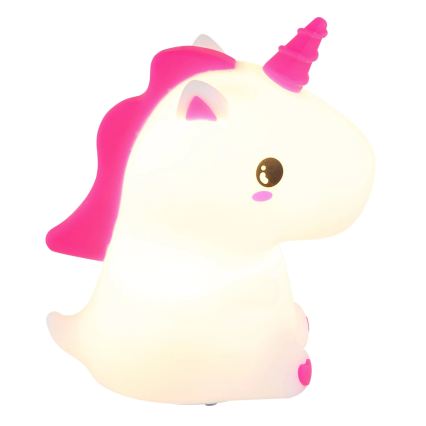 Globo - Luce notturna per bambini a LED RGBW dimmerabile e ricaricabile LED/1,5W/5V 1200 mAh unicorno