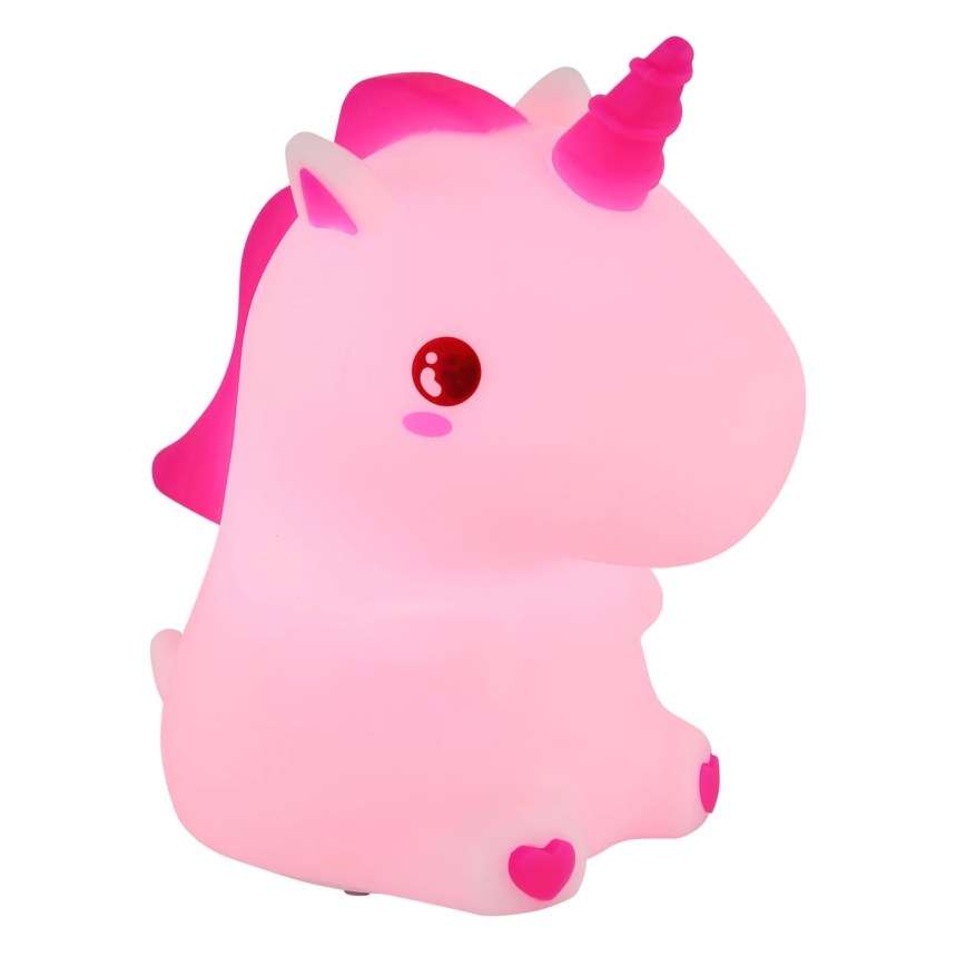 Globo - Luce notturna per bambini a LED RGBW dimmerabile e ricaricabile LED/1,5W/5V 1200 mAh unicorno