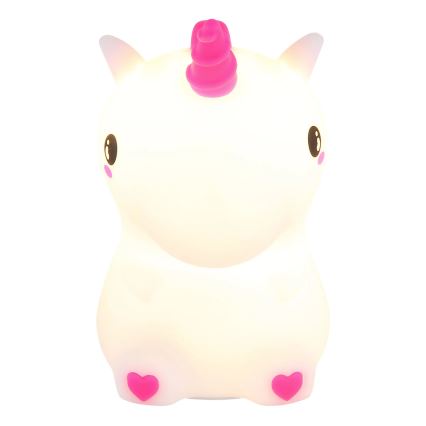 Globo - Luce notturna per bambini a LED RGBW dimmerabile e ricaricabile LED/1,5W/5V 1200 mAh unicorno