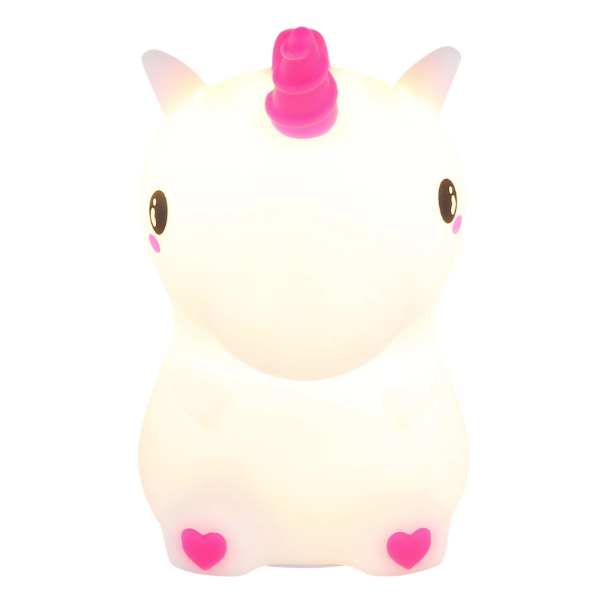 Globo - Luce notturna per bambini a LED RGBW dimmerabile e ricaricabile LED/1,5W/5V 1200 mAh unicorno