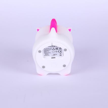 Globo - Luce notturna per bambini a LED RGBW dimmerabile e ricaricabile LED/1,5W/5V 1200 mAh unicorno