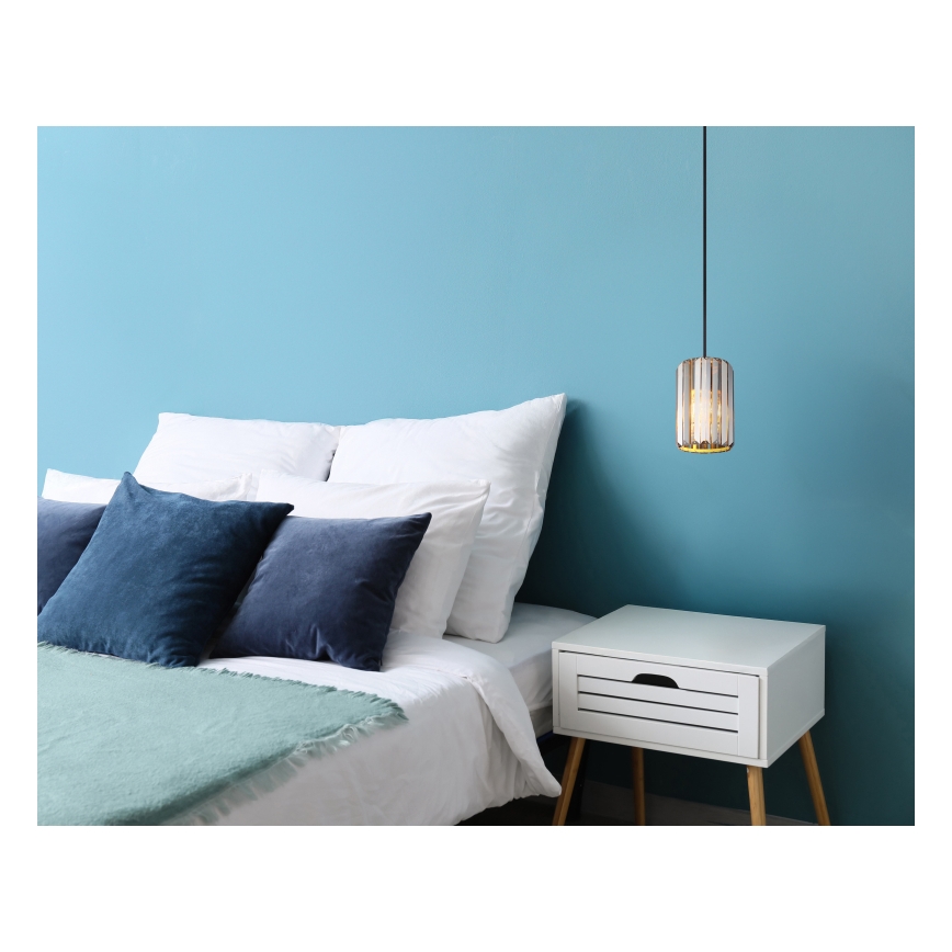 Globo - Lampadario a sospensione con filo 1xE27/60W/230V diametro 13,5 cm
