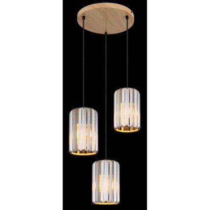 Globo - Lampadario a sospensione con filo 3xE27/60W/230V diametro 35 cm
