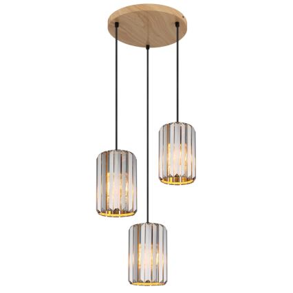 Globo - Lampadario a sospensione con filo 3xE27/60W/230V diametro 35 cm