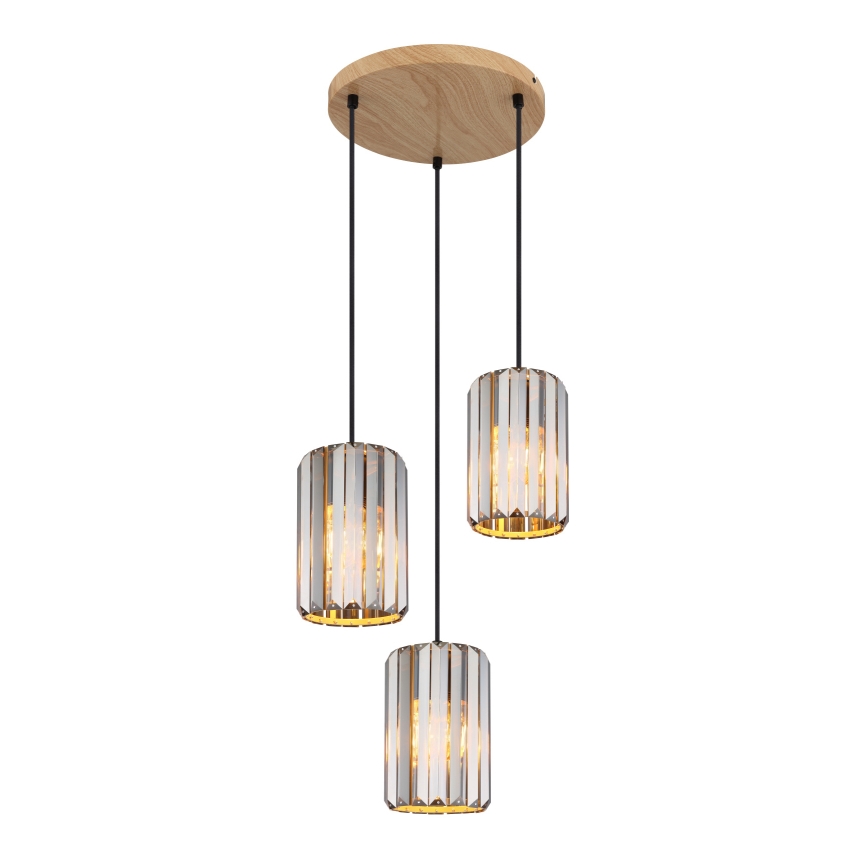 Globo - Lampadario a sospensione con filo 3xE27/60W/230V diametro 35 cm