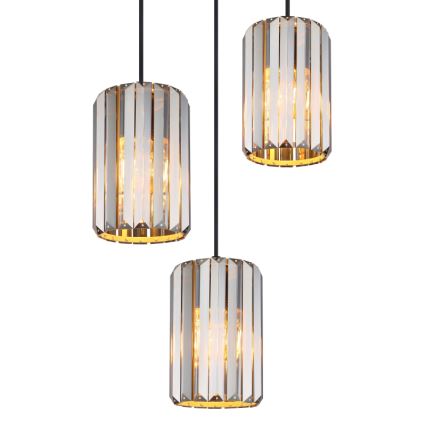 Globo - Lampadario a sospensione con filo 3xE27/60W/230V diametro 35 cm