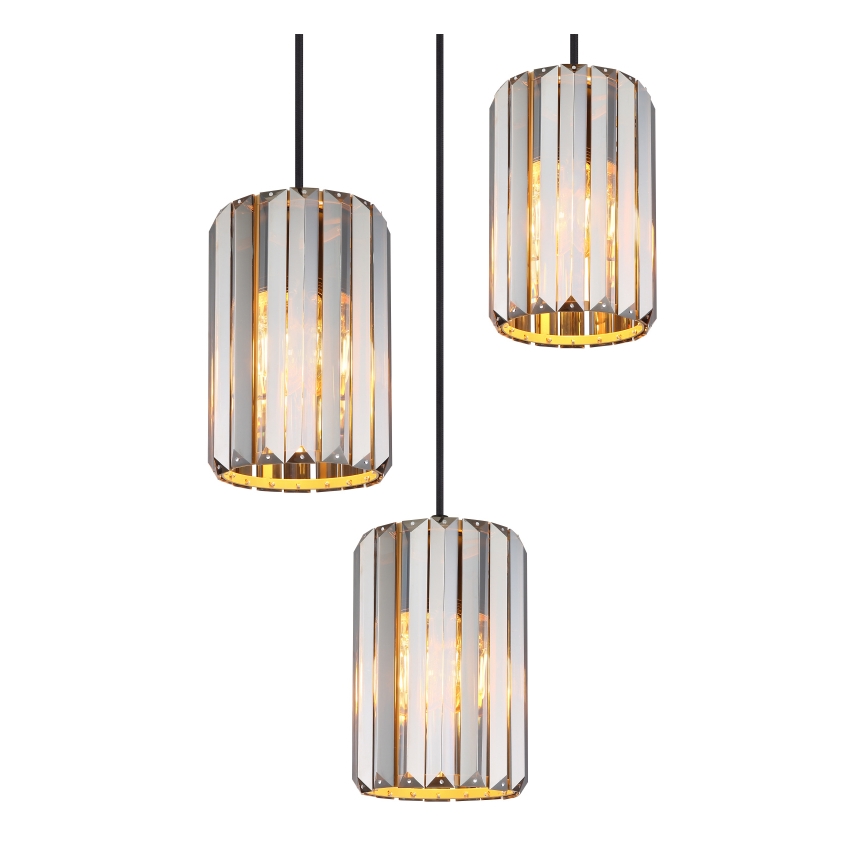 Globo - Lampadario a sospensione con filo 3xE27/60W/230V diametro 35 cm