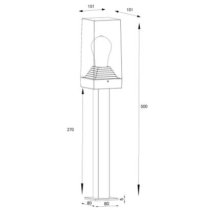 Globo - Lampada da esterno 1xE27/40W/230V IP44