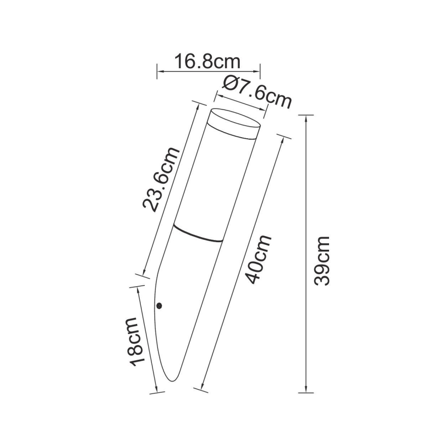 Globo - Applique da esterno con sensore 1xE27/15W/230V IP44