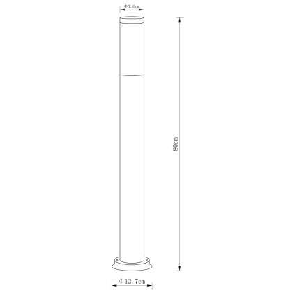 Globo - Lampada da esterno 1xE27/60W/230V 80 cm IP44