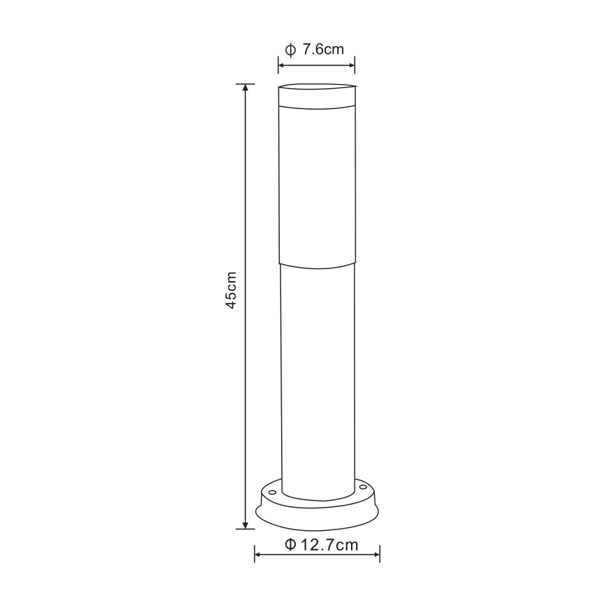 Globo - Lampada da esterno 1xE27/23W/230V 45 cm IP44
