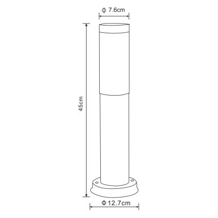 Globo - Lampada da esterno 1xE27/60W/230V 45 cm IP44