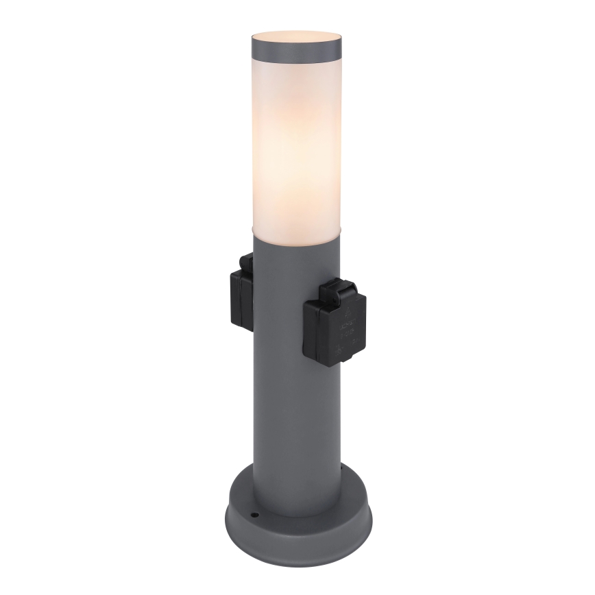 Globo 3158AK - Lampada da esterno con 2 prese BOSTON 1xE27/23W/230V IP44