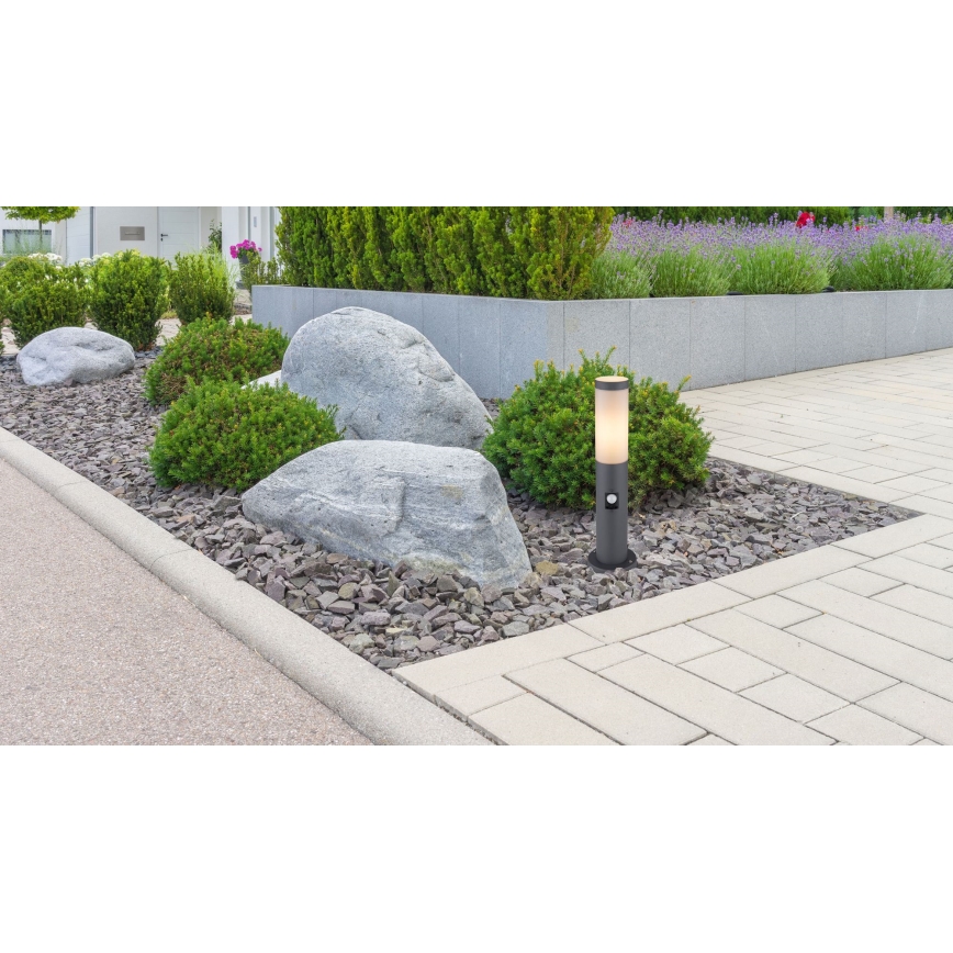 Globo - Lampada da esterno con sensore 1xE27/15W/230V 45 cm IP44