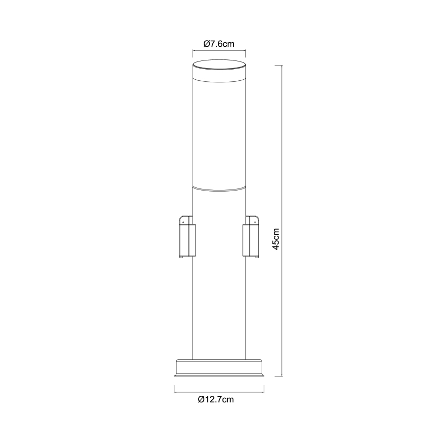 Globo - Lampada da esterno con 2 portalampade 1xE27/23W/230V IP44