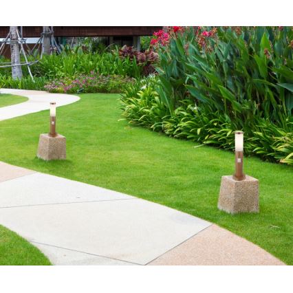 Globo - Lampada da esterno con sensore 1xE27/15W/230V 45 cm IP44