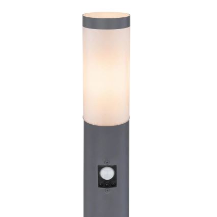 Globo - Lampada da esterno con sensore 1xE27/15W/230V IP44 110 cm antracite