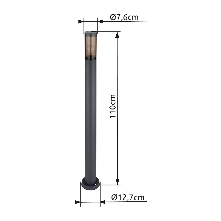 Globo - Lampada da esterno 1xE27/23W/230V 110 cm IP44