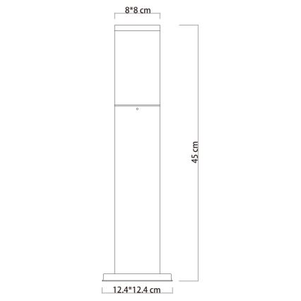 Globo - Lampada da esterno 1xE27/15W/230V 45 cm IP44