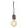 Globo 31760146 - Lampadario a sospensione con filo TRONCO 1xE27/40W/230V