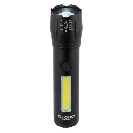 Globo - Torcia LED ricaricabile LED/3W/5V + COB/3W 5500K 1200 mAh