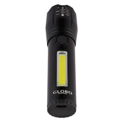 Globo - Torcia LED ricaricabile LED/3W/5V + COB/3W 5500K 1200 mAh