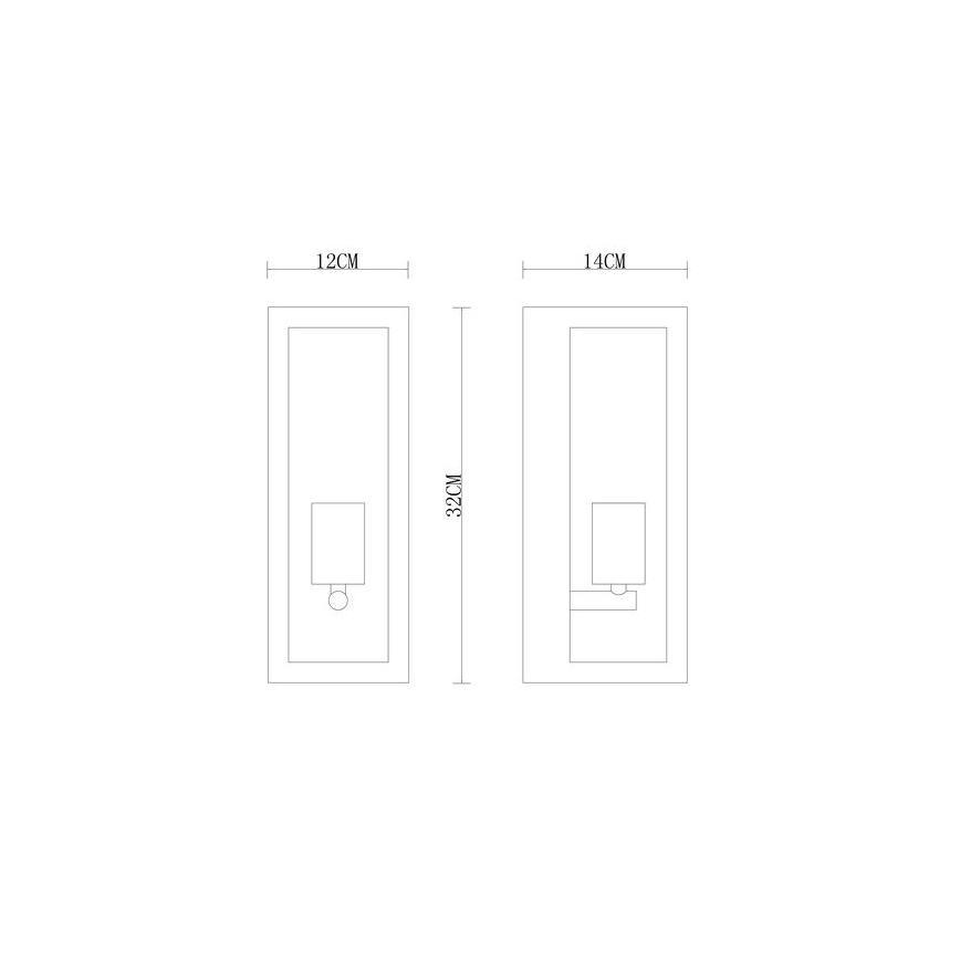 Globo - Applique da esterno 1xE27/60W/230V IP44