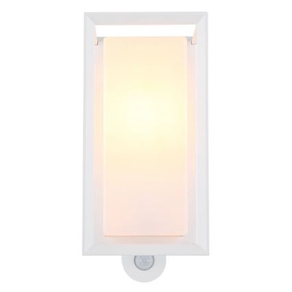 Globo - Applique da esterno con sensore 1xE27/60W/230V IP44 bianco