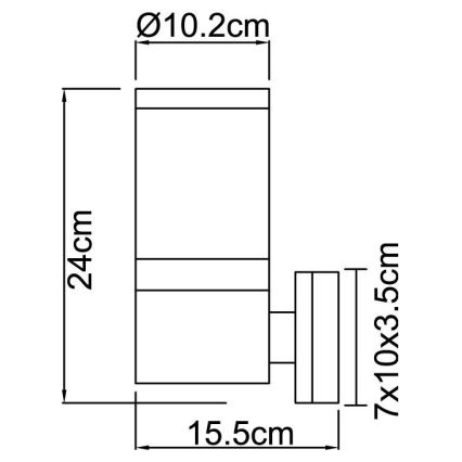 Globo - Applique da esterno 1xE27/60W/230V