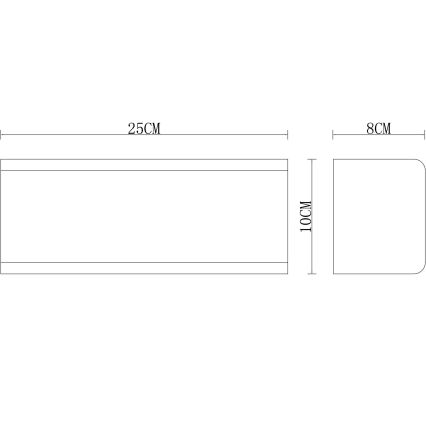 Globo - Applique da esterno 1xE27/15W/230V IP44 bianca