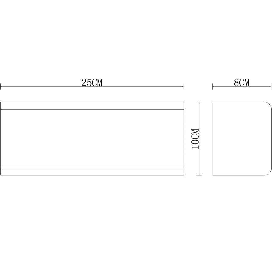 Globo - Applique da esterno 1xE27/15W/230V IP44 bianca