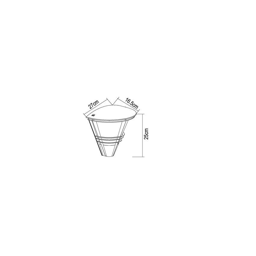 Globo 32093A - Applique da esterno SALLA 1xE27/60W/230V IP44